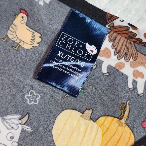 ZOE CHLOE / SCOOBY DOO WOMEN'S SIZE XL SET OF 2 SCRUBS SHIRTS - Picture 9 of 10